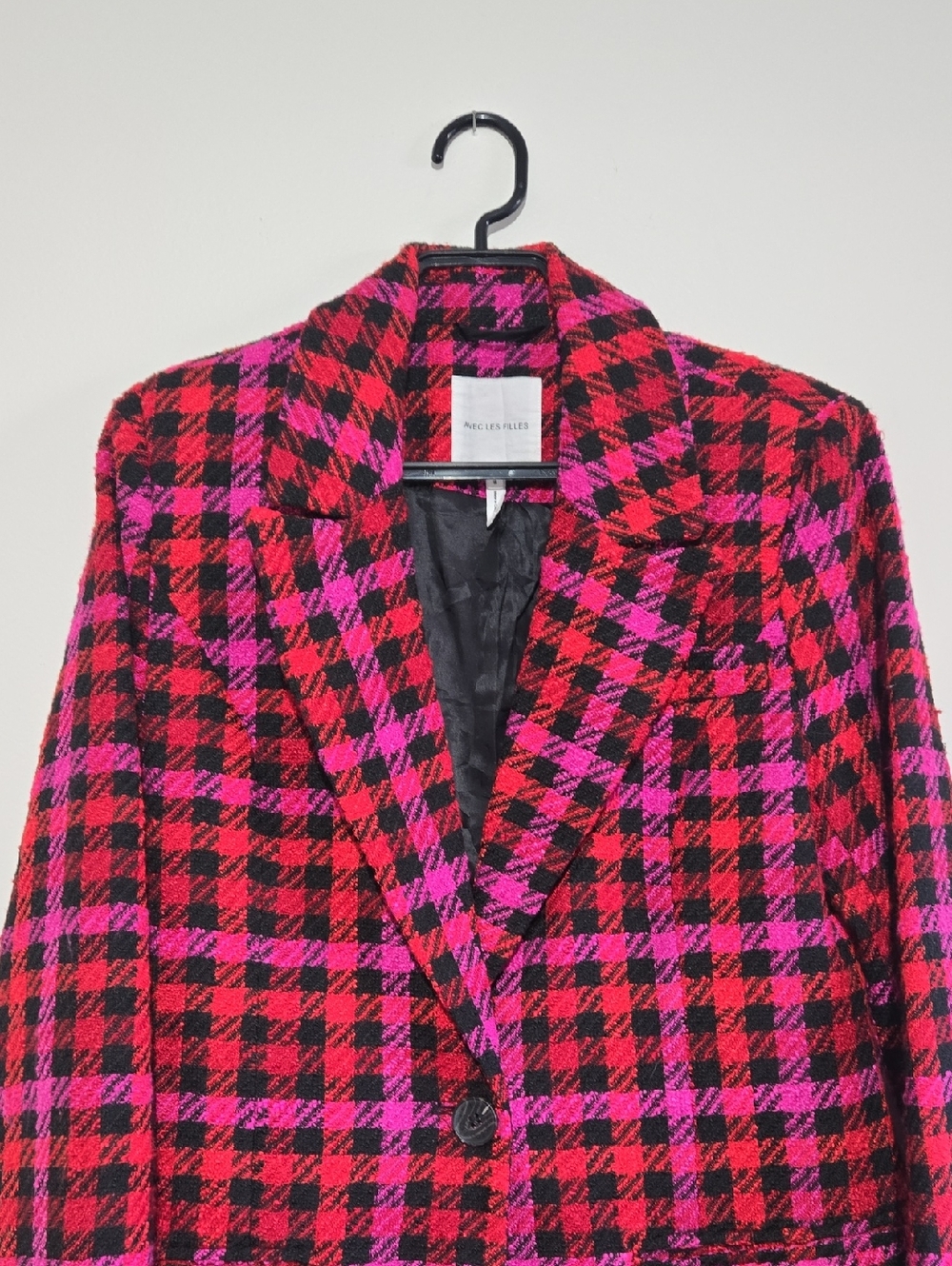 Avec Les Filles Houndstooth Tweed Blazer - Picture 5 of 11